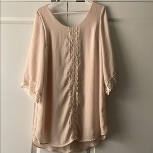 ASTR Scoop Neck White Dress